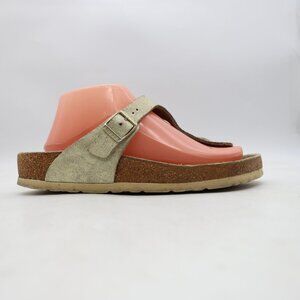 Birkenstock Gizeh Women's EU 39 US 8 Thong Sandals Metallic Leather Comfort Shoe